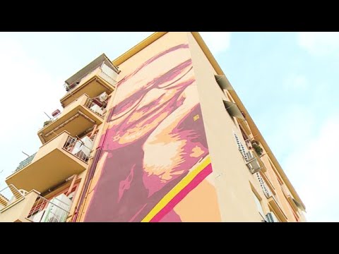 Inaugurato il murale dedicato a Ennio Morricone