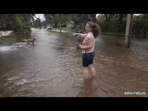 Vero Beach in Florida inondata dall’uragano Nicole