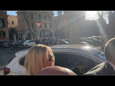 Totti-Blasi, l’arrivo in tribunale per la seconda udienza della separazione