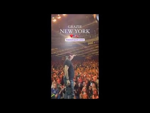 Eros Ramazzotti a New York, ecco il video del concerto al Madison Square Garden
