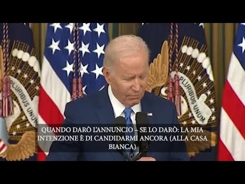 Usa, Biden: «La mia intenzione è di candidarmi ancora»