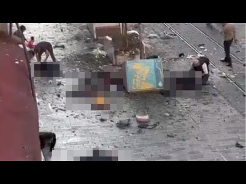 Istanbul, il momento dell’esplosione nella via dello shopping: panico tra la gente