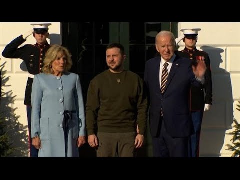 L’arrivo di Zelensky alla Casa Bianca