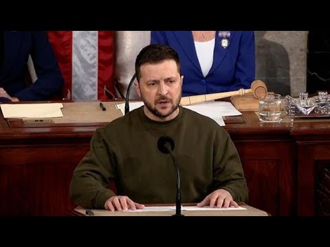 Zelensky al Congresso Usa: «Contro ogni previsione l’Ucraina è viva e vegeta»