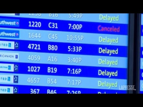 Bufera negli Usa, 4mila voli cancellati in 48 ore