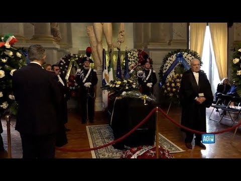 La camera ardente dell’ex ministro Frattini nella sede del Consiglio di Stato