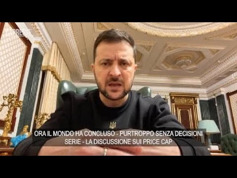 Ucraina, Zelensky: «Price cap sul petrolio russo è debole e poco serio»