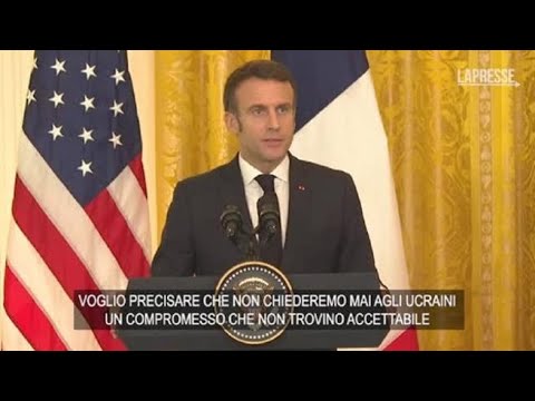 Macron: «Non chiederemo mai a Kiev compromesso inaccettabile»