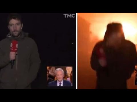 Ucraina, missile esplode vicino al giornalista francese in diretta tv