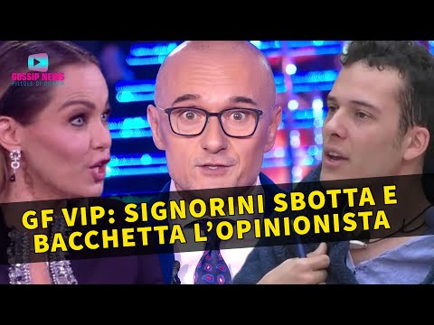 Al Gf Vip Alfonso Signorini Sbotta e Bacchetta Sonia Bruganelli!