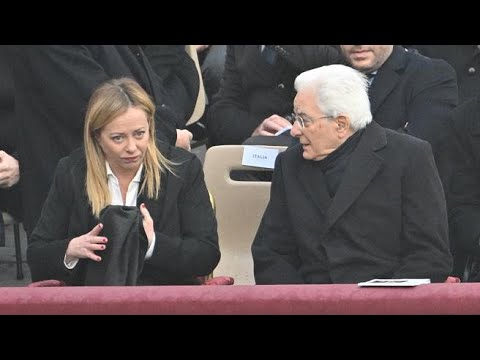 A San Pietro anche Mattarella, Meloni e Draghi per i funerali di Benedetto XVI