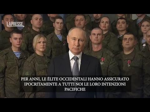 Il discorso di Capodanno di Putin: «L’Occidente ha mentito sulla pace, usano l’Ucraina per…