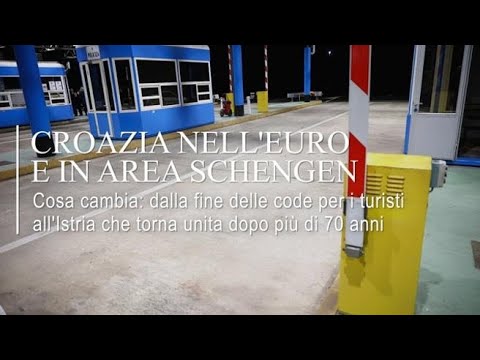 Croazia nell’euro e in area Schengen