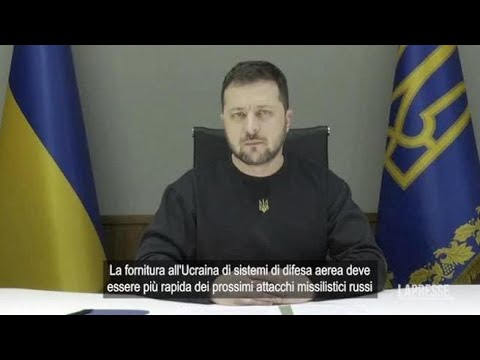 Ucraina, l’appello di Zelensky: «Fornitura armi sia più rapida degli attacchi russi»