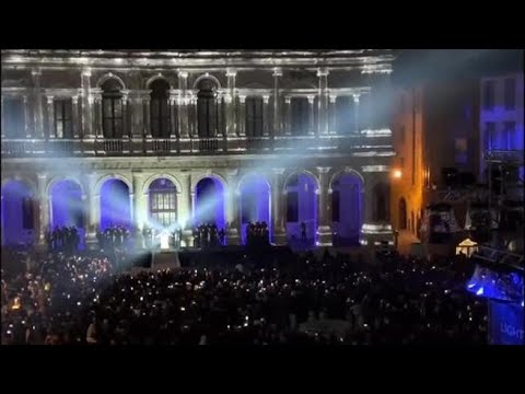 Bergamo, Festa delle luci: il video di Piazza Vecchia