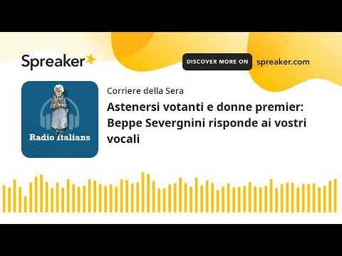 Astenersi votanti e donne premier: Beppe Severgnini risponde ai vostri vocali