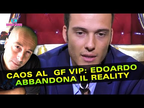 Caos Al Gf Vip: Edoardo Donnamaria Vuole Abbandonare il Reality!