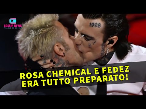 Il Bacio tra Rosa Chemical e Fedez a Sanremo era Preparato! Ecco la Prova!