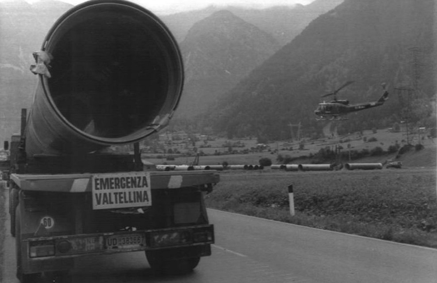 La disastrosa alluvione in Valtellina