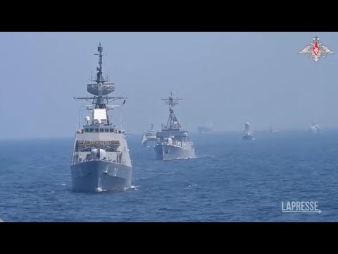 Esercitazioni congiunte di Russia, Cina e Iran: le immagini diffuse dal ministero della Difesa…