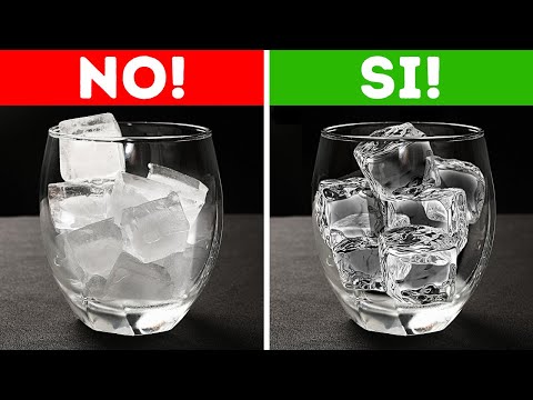 Cubetti di ghiaccio torbidi nel drink? Lascialo sul tavolo.