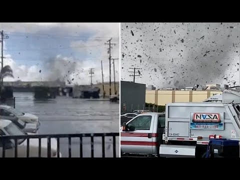 Tornado vicino a Los Angeles, paura tra i residenti: è il più forte registrato nella zona dal…