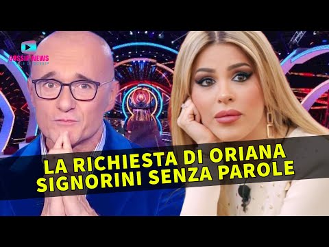 Gf Vip: Richiesta di Oriana, Signorini Senza Parole!