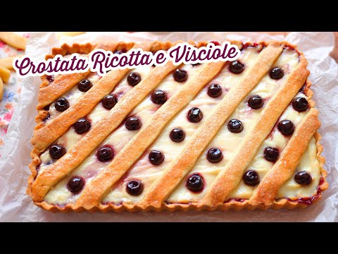 CROSTATA RICOTTA E VISCIOLE ROMANA 😍 La mia ricetta facilissima | #assaggioerifaccio