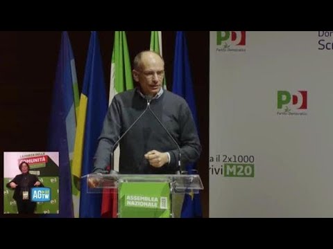Letta all’Assemblea Nazionale Pd: «Dobbiamo vincere la maratona, non i 100 metri»