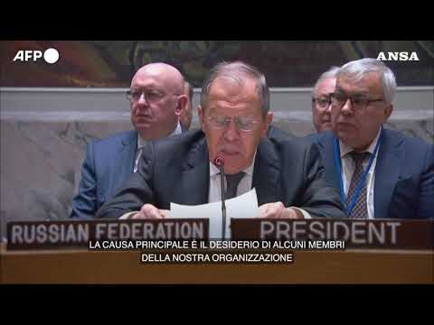 Lavrov: “Il sistema incentrato sulle Nazioni Unite attraversa una profonda crisi”