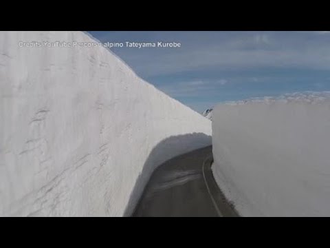 Giappone, riapre ai visitatori il «corridoio di neve» profondo 20 metri