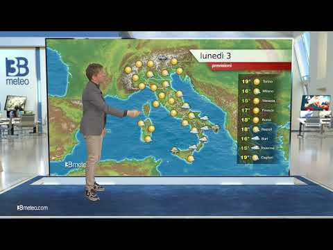 Previsioni meteo Video per lunedì, 03 aprile