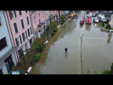 Conselice ancora allagato a una settimana dall’alluvione: le immagini dal drone