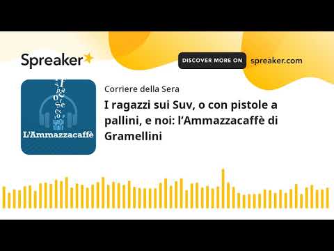 I ragazzi sui Suv, o con pistole a pallini, e noi: l’Ammazzacaffè di Gramellini