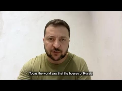 Zelensky: «Il mondo ha visto che i capi della Russia non controllano nulla»