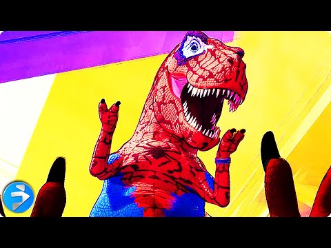 Miles vs Dinosauro Spider-Man! SPIDER-MAN: ACROSS THE SPIDER-VERSE (2023) Clip dal Film