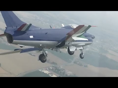 Torna a volare il Fiat G.91 delle Frecce Tricolori radiato trent’anni fa