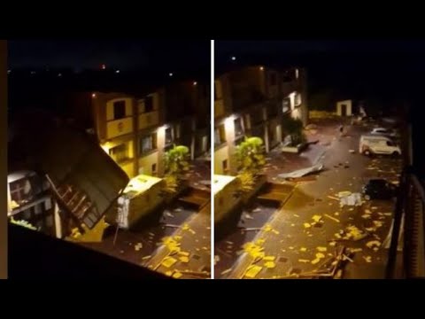 Danni a Trezzano sul Naviglio dopo la tromba d’aria: tetti scoperchiati e lamiere volate
