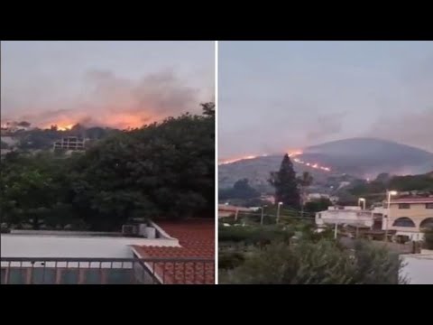 Capo Gallo assediata dalle fiamme: l’incendio nei pressi di Palermo arriva a pochi metri dalle…