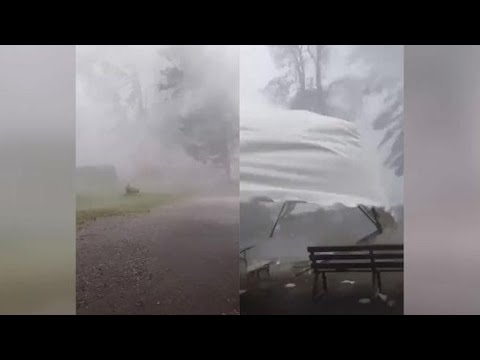 Parco di Monza, un nuovo video mostra gli effetti devastanti del passaggio della tromba d’aria:…