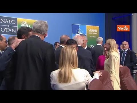 Meloni con Biden e Zelensky al vertice Nato