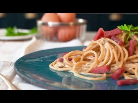 «Finta carbonara», un primo piatto leggero pensato per l’estate