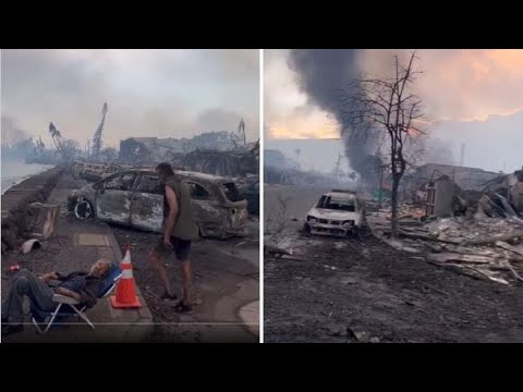 Il deserto di cenere lasciato dai violenti incendi alle isole Hawaii