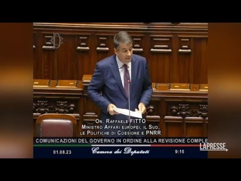 Fitto sul Pnrr: «Entro 2023 avremo i 35 mld di terza e quarta rata»