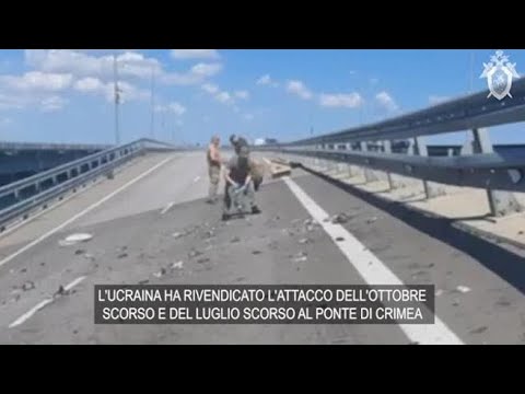 Ponte di Crimea, i video degli attacchi con i droni