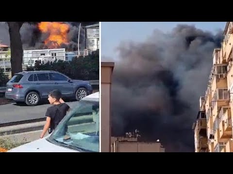 Il video degli incendi che hanno colpito Palermo