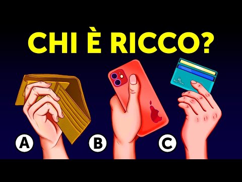 Riesci a capire chi è il più ricco?