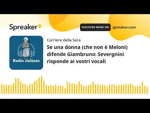 Se una donna (che non è Meloni) difende Giambruno: Severgnini risponde ai vostri vocali