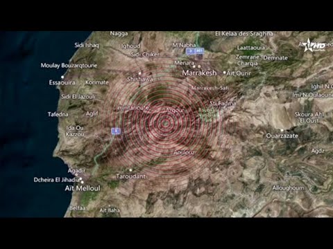 La zona dell’epicentro e le macerie in strada dopo il terremoto a pochi chilometri da Marrakech
