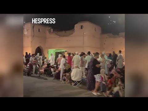 Il parziale crollo delle mura di Marrakech per il terremoto